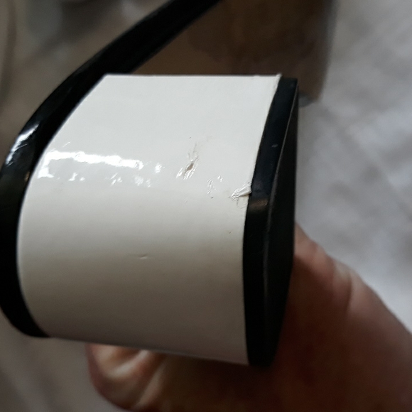 Franco Sarto black and white patent leather mules. Size 8 - Picture 7 of 10